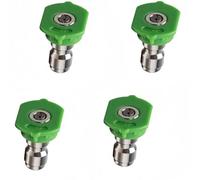 Boquilla multiángulo para hidrolimpiadora, Puntas de boquilla for lavadora 4000 PSI 1/4 Conexión rápida 0 15 25 40 grados 4 piezas Multicolor,98-1,51 mm(20° (4 Pieces),Hole diameter 1.31mm (0.052in))