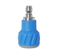 Boquilla para fregadero de terraza, color azul y gris 40 grados | Punta de repuesto de acero inoxidable 304 para lavado de vehículos, herramientas y trabajos de pared