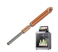 Boquilla Para Impresora 3D De 0,2-1,0 Mm - Pieza De Repuesto De Acero Duro De Cobre Y Circonio Cromado | Boquilla De Precisión Amarillo Plata 7,6x0,6 Cm - Resistente Al Desgaste Para Accesorios De Imp