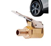 Boquilla para inflador de neumáticos - Latón | Conexión de aire - Lock On Air Chuck para neumáticos - Conector de válvula de acoplamiento rápido sin fugas para coche camión compresor taller ruedas de