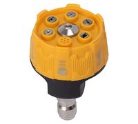 Boquilla para Lavadora a Presión, Filtro Extraíble, Acero Inoxidable Ajustable, Multifuncional, Duradero, 1/4 de Enchufe Rápido, Boquilla Rociadora para Lavadora a Presión para Limpieza de (Negro y