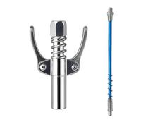 Boquilla Para Pistola Engrasadora, Acoplador En G De Doble Mango, Compatible Con Pistola Engrasadora Manual Y Neumática
