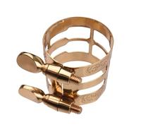 Boquilla para saxofón alto, ligadura de saxofón alto, 2,8 x 2,8 x 2,6 cm, ligadura de saxofón alto con hermoso patrón de flores para boquilla de saxofón alto (con tapa de saxofón)