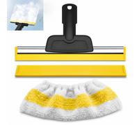 Boquilla para ventanas Kärcher, limpiador de vapor con paño de microfibra | Limpiador de vapor Accesorios para Kärcher SC1 / SC2/ SC3/ SC4/ SC5/ SC7/ CTK10/20, limpieza sin dejar rastros para cristal