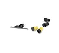 Boquilla para ventanas y cepillo redondo para limpiadora a vapor Karcher (limpieza sin marcas de cristales,