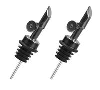 Boquilla para verter licor en botellas, vertedor rápido e higiénico con 2 adaptadores, cuello grande, apertura y cierre automáticos.