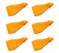 Boquilla plana macho G1/4 para sistemas de aire comprimido utilizados en tareas de limpieza de equipos y disipación de calor (Amarillo)