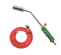 Boquilla profesional de acero inoxidable con interruptor único para soplete de gas, con interruptor de cobre, para el hogar, calefacción, cocina, barbacoa, 40 cm de longitud (tipo 30)