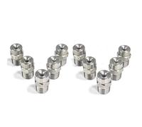Boquilla pulverizadora de alta presión, Boquilla de cono lleno gran angular acero inoxidable 3/8, orificio 120 grados, 1,6-5,2mm, 5-10 piezas(10pcs,3/8 3.2mm (0.125inches))