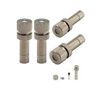 Boquilla pulverizadora de latón, 90 PCS Conector Boquillas de latón 0.1-0.8mm Micro-niebla baja presión 6 Conexión(0.4mm)