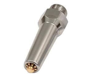 Boquilla redonda de bajo ruido, 1/2 - 27 UNS, boquilla de seguridad para pistola de aire de alto rendimiento, MS vern, longitud 55,0 mm, boquilla exterior de 11 mm de diámetro.