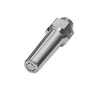 Boquilla redonda de bajo ruido, M12 x 1,25, boquilla de seguridad estándar, latón niquelado, longitud 55,0 mm, boquilla exterior de 11 mm de diámetro