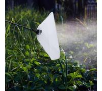 Boquilla resistente al viento para pulverizador eléctrico agrícola, diseño en forma de ventilador para salpicaduras de viento y agua, rosca hembra M14 x 1.5, material plástico (cabeza única grande)