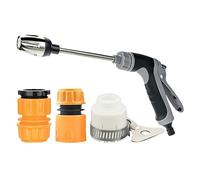 Boquilla Rociadora Para Manguera De Jardín: Salida De Agua A Alta Presión, Diseño De Lanza Metálica De Largo Alcance, Tamaño De 37 Cm X 16 Cm + Construcción De 367 G, PP Resistente Y Component