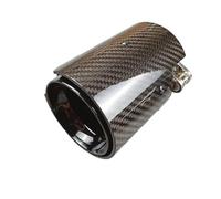 Boquilla Trasera Tubo Escape Fibra Carbono Color Negro Brillante Para F90 M5 F87 M2 M2C F80 M3 F82 M4 F20 F22 F3X Punta Escape Coche(ID 63 OUT 105MM)