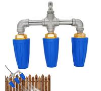 Boquilla Triple Turbo,Giratoria 360 Grados 275 Bares Resistente | Boquilla Giratoria para Limpiadora a Presión - para Casa Jardín Pavimento Cercas Suelo Paredes Tarima Entrada