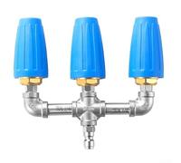 Boquilla triple turbo para lavadora a presión, punta de pulverización 3 en 1 giratoria de 360 grados con conexión rápida de 1/4 pulgadas, accesorio limpiador de alta presión de orificio 2.0 hasta 4000