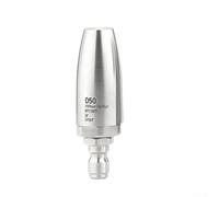 Boquilla turbo de acero inoxidable para lavadora a presión, punta de pulverización giratoria de 360° con conexión rápida de 1/4 pulgadas, 3625 PSI máximo, compatible con agua caliente/fría u (050)
