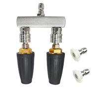 Boquilla turbo dual y puntas de arandela eléctrica, accesorios 2 en 1 con conexión rápida de 1 4 pulgadas 4000 PSI