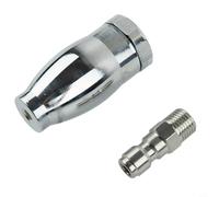 Boquilla turbo giratoria de 3600 PSI con conexión rápida de 1/4 pulgadas, punta de pulverización de lavadora de alta presión de 3.0 GPM para limpieza de hormigón con agua fría y caliente, metal