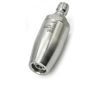Boquilla turbo giratoria de alta presión (360°) de acero inoxidable - Núcleo cerámico - Hasta 4000 PSI - Conexión rápida de 1/4" - Para automóviles, patios y hormigón - 1 unidad (tamaño 65)