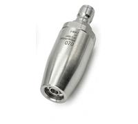 Boquilla turbo giratoria de alta presión (360°) de acero inoxidable - Núcleo cerámico - Hasta 4000 PSI - Conexión rápida de 1/4" - Para automóviles, patios y hormigón - 1 unidad (diámetro 70)