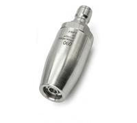 Boquilla turbo giratoria de alta presión de acero inoxidable (360°) - Núcleo cerámico - Hasta 4000 PSI - Conexión rápida de 1/4" - Limpieza de coches, patios y hormigón - 1 unidad (diámetro 60)