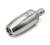 Boquilla turbo giratoria de alta presión de acero inoxidable (360°) - Núcleo cerámico - Hasta 4000 PSI - Conexión rápida de 1/4" - Para automóviles, patios y hormigón - 1 unidad (diámetro 30)