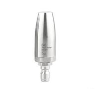 Boquilla turbo limpiador de alta presión 360°, chorro de rotación 1/4, acoplamiento rápido, acero inoxidable, hasta 250 bar, adecuado para agua caliente y fría, adecuada para la limpieza eficaz de la