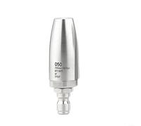 Boquilla turbo limpiador de alta presión 360°, chorro de rotación 1/4, acoplamiento rápido, acero inoxidable, hasta 250 bar, adecuado para agua caliente y fría, adecuada para la limpieza eficaz de la