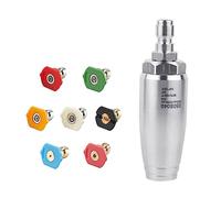 Boquilla turbo para arandela de presión Boquilla giratoria para agua caliente y fría 1/4 pulgadas Apertura de conexión rápida 7250 pistola de agua de alta presión
