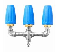 Boquilla turbo SustVita de 4000 PSI con diseño giratorio 3 en 1, orificio 2.0, construcción de acero inoxidable y latón, se adapta a lavadoras eléctricas de conexión rápida de 1/4