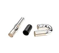 Boquilla universal de metal desmontable para niños, flautas, instrumento de viento, equipo musical