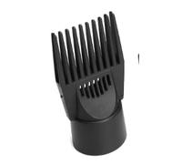 Boquilla universal negra para peluquería - Peine de plástico para alisar, desenredar cabello fino, rizado y natural