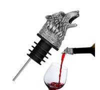Boquilla vertedora aireadora de vino Wolf Head,vertedora aireadora de vino - Vertedor de licor con boquilla para verter licor de animales frescos,Boquillas seguras para licores, aireador difusor de
