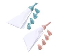 boquillas 2 juegos de mangas pasteleras reutilizables for decorar pasteles y repostería for un glaseado preciso for decorar cremas, cupcakes y galletas. pasteleras