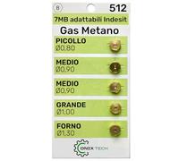 Boquillas 7MB Metano para Cocina de Gas y Horno para Indesit - Conjunto de 5 Piezas Gas Inyectores Cocina Gas CNG- Garantía de 5 Años - ONIX TECH