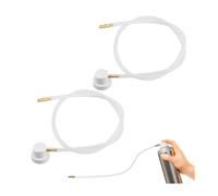 Boquillas de Aerosol con Manguera de Extensión Pulverización, Herramientas de Boquilla Reutilizable para Lata Aerosol, Pulverización Película Líquido de Cavidades y Inferiores, Ø4,5mm, 60cm, 2 Piezas