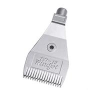 Boquillas de aire a chorro viento, boquilla viento que sopla ventilador, pulverización en abanico plano, refrigeración por agua, cuchillo 1/4 BSPT macho 2 piezas 16-hole 727 Aluminum Alloy (Polished)