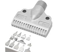Boquillas de aire a chorro viento, boquilla viento que sopla ventilador, pulverización en abanico plano, refrigeración por agua, cuchillo 1/4 BSPT macho 5pcs 16-hole 767 Stainless Steel (Matte)