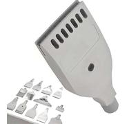 Boquillas de aire de chorro de viento, boquilla de viento que sopla, boquilla de pulverización en abanico plano para chorro de pulverización de ref 2 piezas Double Row 16-hole Stainless Steel (Matte)