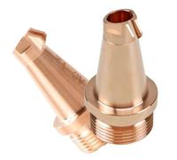 Boquillas de cobre para soldador láser, juego de boquillas de alimentación de alambre con rosca M16 para láser de fibra y pistolas de soldadura láser de mano, accesorios industriales 10 piezas 1.6mm