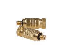 Boquillas De LatóN Para NebulizacióN 5 boquillas nebulizadoras, rociador de agua for sistema enfriamiento, conector riego for aspersores jardín 0,1 a,7 mm(0.7mm)