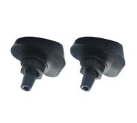 Boquillas de Limpiaparabrisas Kits De Rociador De Boquilla De Limpiaparabrisas Delantero Universal, Cubierta De Boquilla De Ventilador De Agua, Ajuste De Salida De Lavadora, 2 Uds.