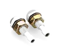 Boquillas de Limpiaparabrisas Limpiaparabrisas Universal En Forma De Abanico Para Coche Con Rociador Agua Para Parabrisas Delantero Y Boquilla Automática 2 Uds Aproximadamente 1,5x3,5x0,5(Silver)