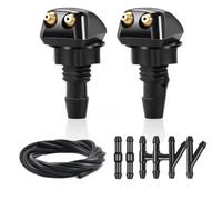 Boquillas Lavaparabrisas Coche Compatible Con Boquilla Rociado Limpiaparabrisas Automóvil Manguera Doble Orificio Conector Boquilla Rociado Ajustable Para Lavado Agua
