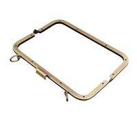 Boquillas Monederos Metalicas Cerradura de cierre beso con marco Metal 21cm for bolso costura DIY, monedero(Brown)