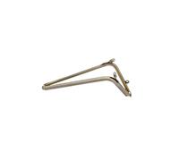 Boquillas Monederos Metalicas Cerradura de cierre beso en forma L, 5 tamaños, marco monedero liso Metal, boca for bolso, accesorio for DIY(14.5cm)