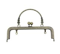 Boquillas Monederos Metalicas Marco de cierre bolso Retro 18CM/20CM, broche beso, hebilla marco Metal for manualidades(Bronze-20cm)