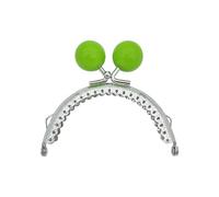 Boquillas Monederos Metalicas Marco de Metal for monedero con cierre beso, accesorios for bolso, Color caramelo Vintage, 3 uds(Green)